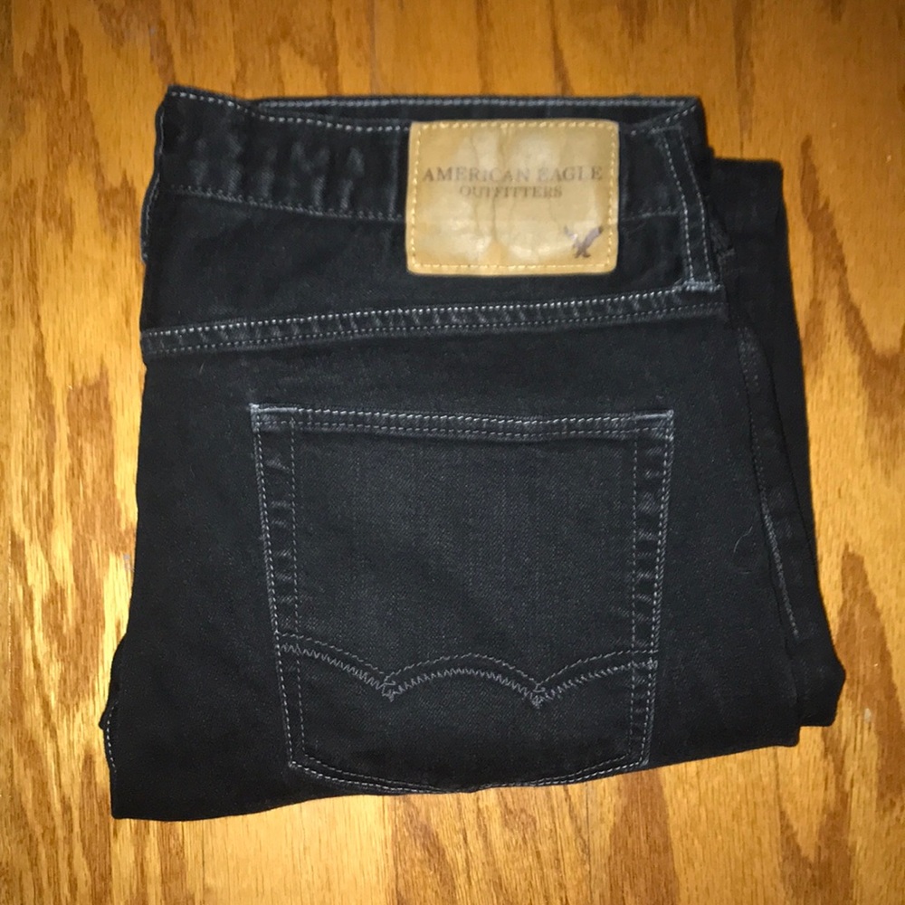 *NEW* Black American Eagle Skinny Jeans - Picture 1 of 4